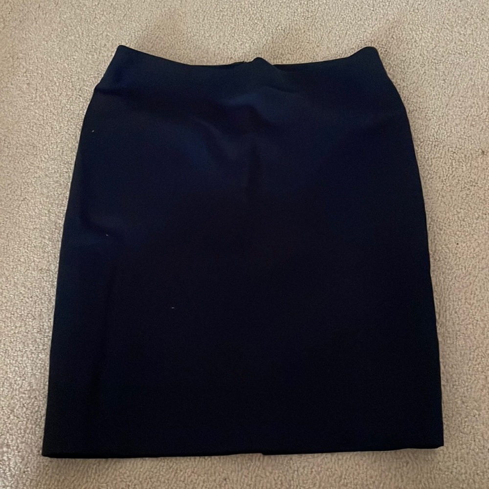 Navy blue pencil skirt